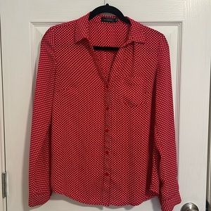 The Limited polka dot button down